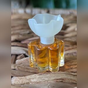 Vintage Oscar De La Renta FULL Miniature Perfume Bottle with White Flower Cap